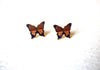 Dainty Cloisonne Butterfly Vintage Stud Earrings 71917