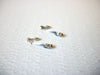 Vintage AVON Silver Toned Light Blue Rhinestone Dangle Earrings 9216