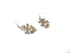Vintage Blue Prong Set Rhinestone Chandelier Dangle Earrings 91517