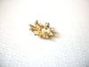 Poinsettia Gold Glitter Enhancer Pin Brooch 5917