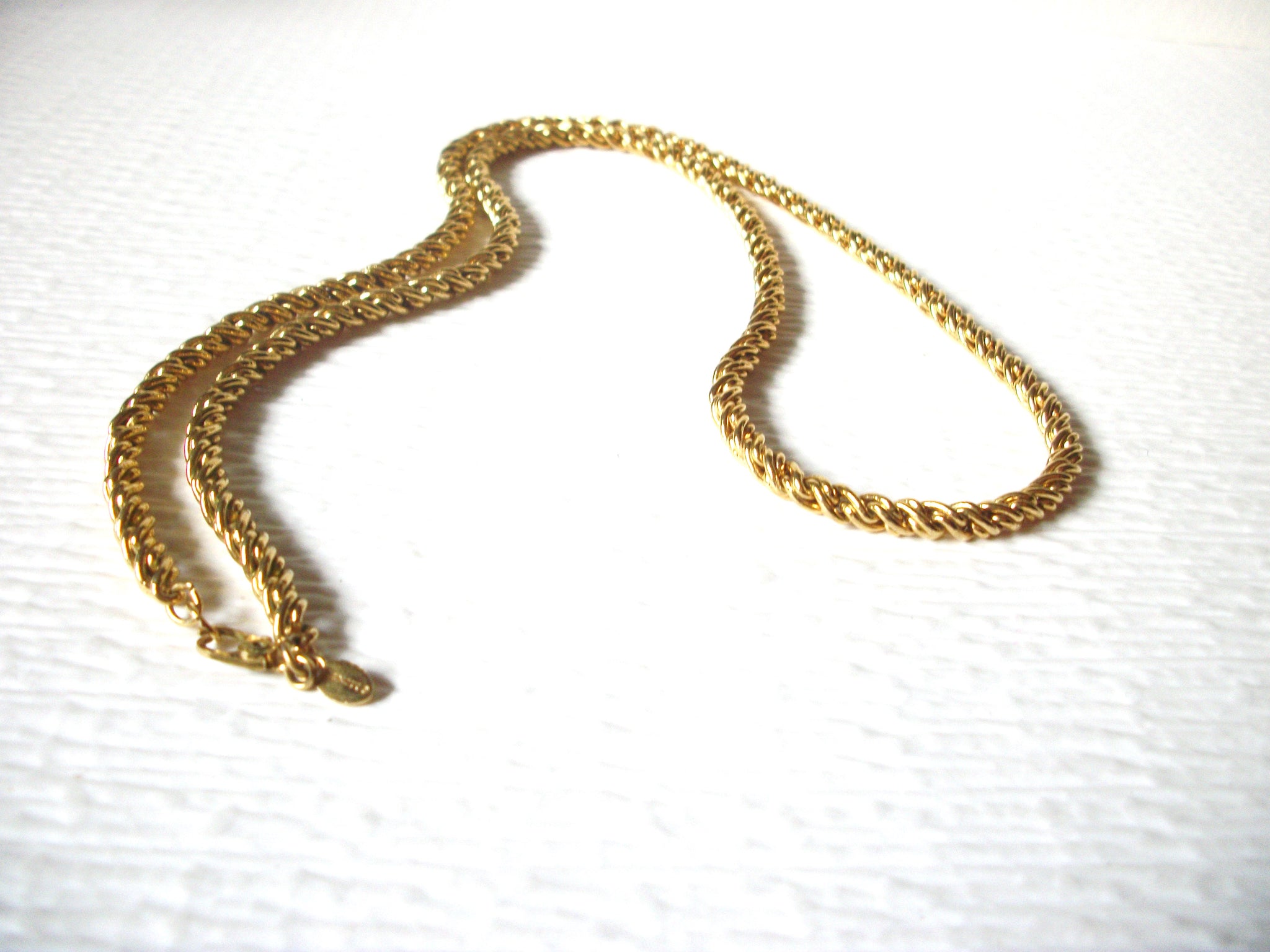 Vintage MONET Rope Chain Links 24" Necklace 82017