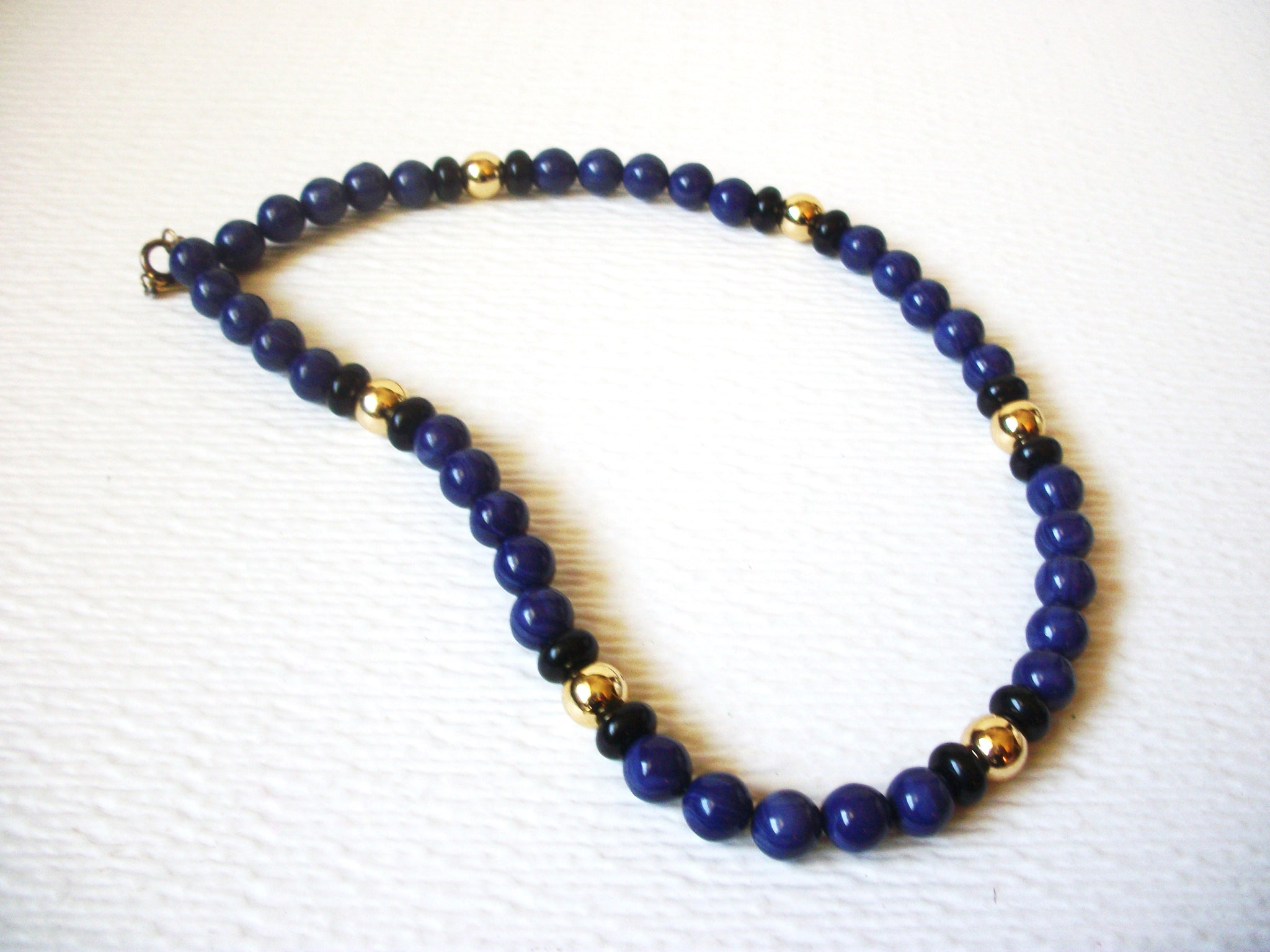 JOAN'S COLLECTIBLE Gold Purple Black Necklace 122920