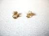 Vintage Small  MONET Faux Pearl Clip On Earrings 92216