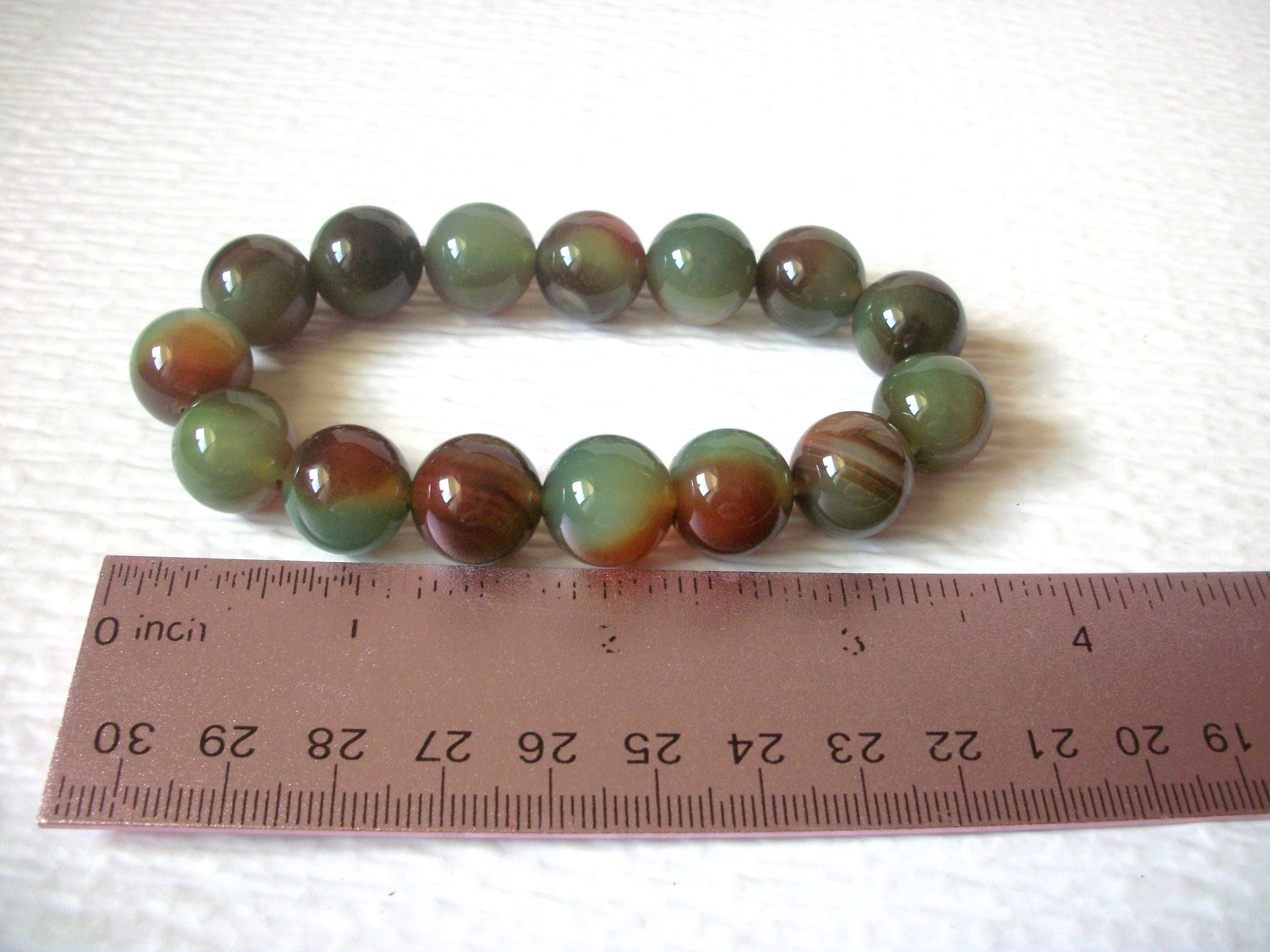 AGATE Semi Precious Stone Stretch Bracelet 5917