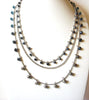 LOFT Rhinestone Multi Strand Vintage Necklace 123020