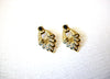 Retro Gold Black Doorknocker Earrings 5917