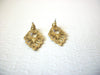Retro Gold Black Doorknocker Earrings 5917