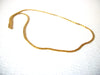 Vintage 14K GP Cross Twist 20" Gold Toned Chain Necklace 71917