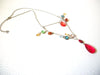 Retro Colorful Tear Drop Acrylic Necklace 60116