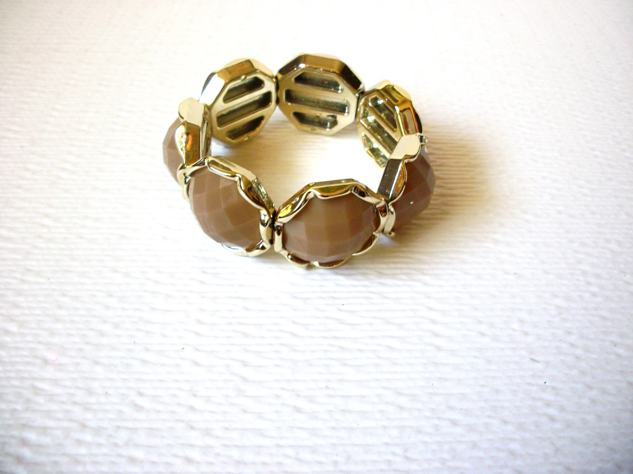 Retro Gold Caramel Statement Bracelet 122920