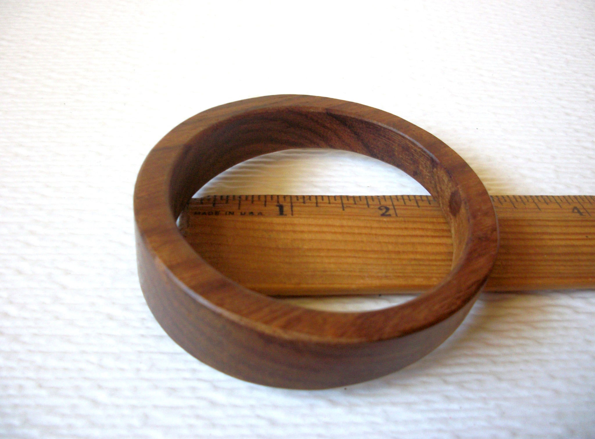Bohemian Organic Untreated Wood Bangle Bracelet 010121