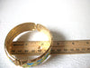 Retro Colorful 1970s Enameled Metal Bangle Bracelet 72017