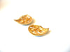Retro AVON Turquoise Green Blue Gold Teardrop Clip On Earrings 9216