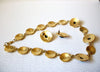 Vintage Gold Toned Black Necklace Earrings Set 123120