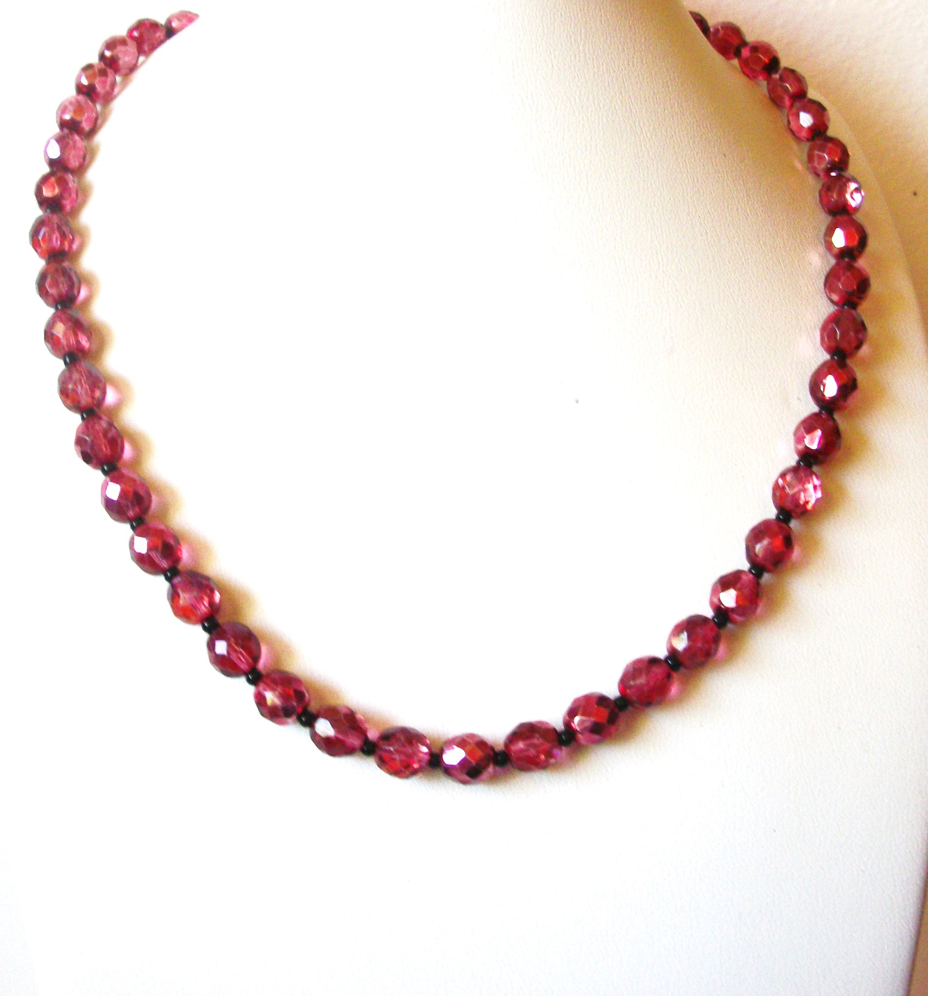 Vintage Altrosa Sparkling Czech Crystal Necklace Bracelet Set 123120