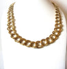Vintage MONET Gold Toned Panel Links Necklace 122820