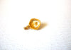 Vintage Gold Toned Faux Onyx Pendant 121216