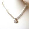 Necklace Bezel Set Clear Rhinestone 93017