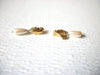Vintage MONET Faux Pearl Clip On Earrings 82217