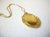 Vintage 1950s Gold Toned Flower Pendant Necklace 60116