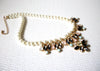 Retro Faux Pearl Prong Set Rhinestone Necklace 60116