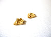 Retro Off White Dark Blue Gold Toned Modern Earrings 91317