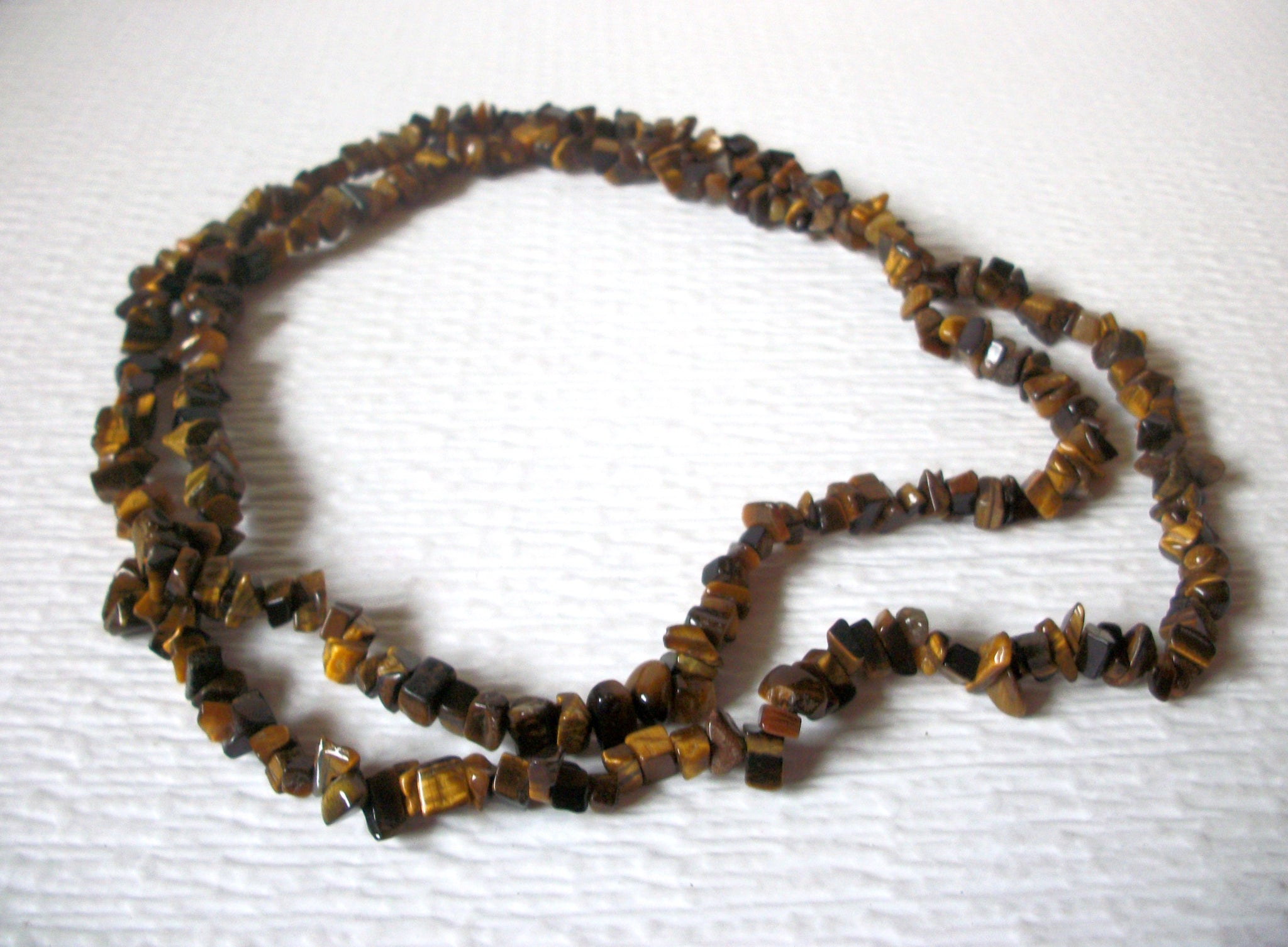 Vintage Tiger`s Eye 36" Necklace 121216