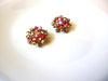 Vintage BEAUJEWELS Sparkling Cluster Clip On Earrings 122120