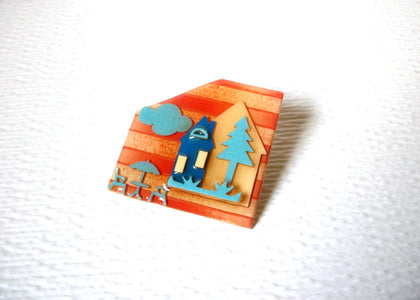 Vintage Lucinda House Pins Sunny Days Lucinda Pins 122220 Original Lucinda in the back Bright colors 2 inches long