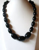Retro Chunky Black Acrylic Necklace 122520