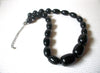Retro Chunky Black Acrylic Necklace 122520
