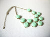 Retro Mint Green Statement Necklace 122620