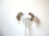 Vintage VOGUE Runway AB Crystal Clip On Earrings 122720