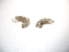 Vintage VOGUE Runway AB Crystal Clip On Earrings 122720
