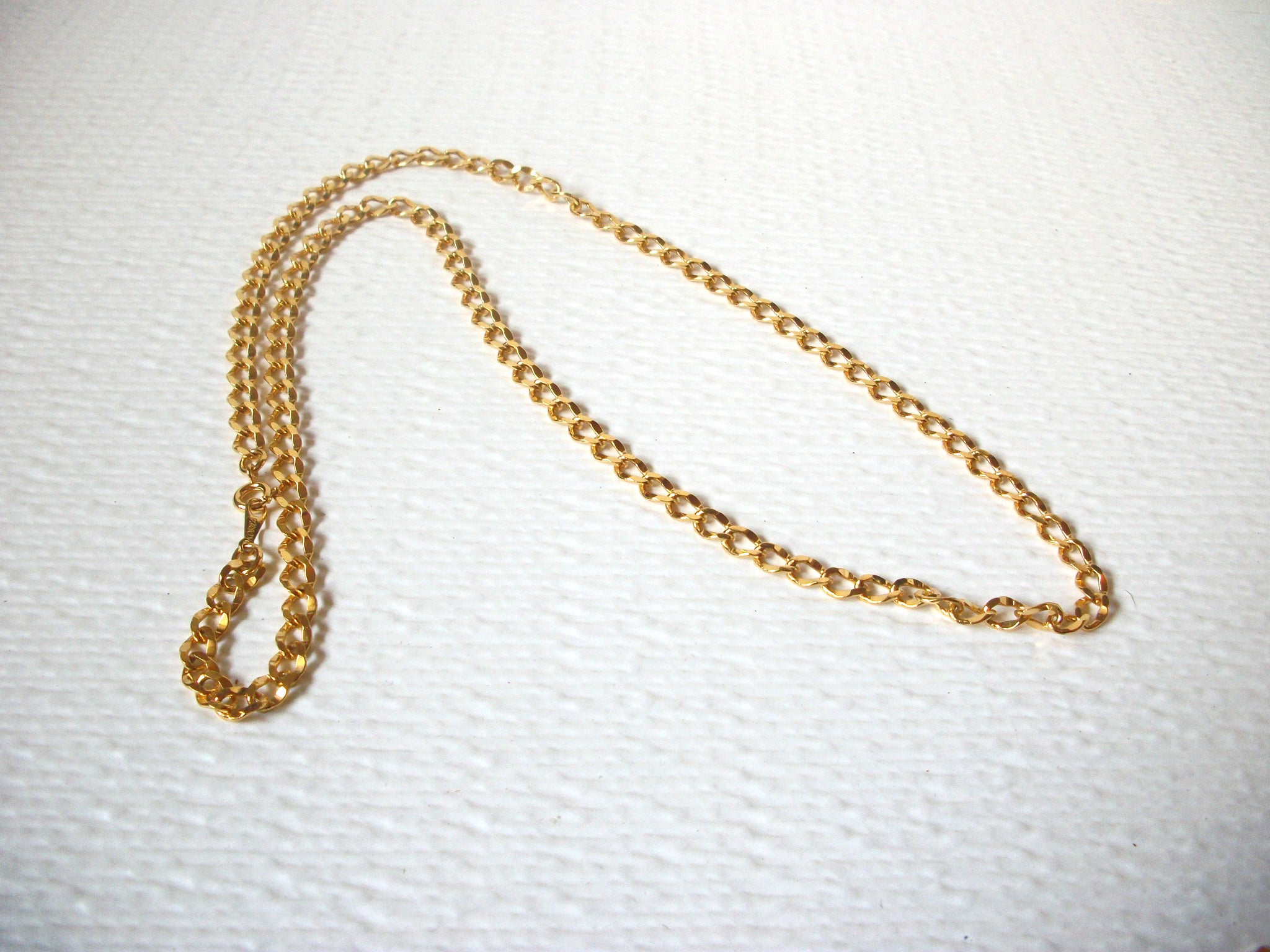 24 Inch KOREA Gold Toned Chain Link Necklace 122720