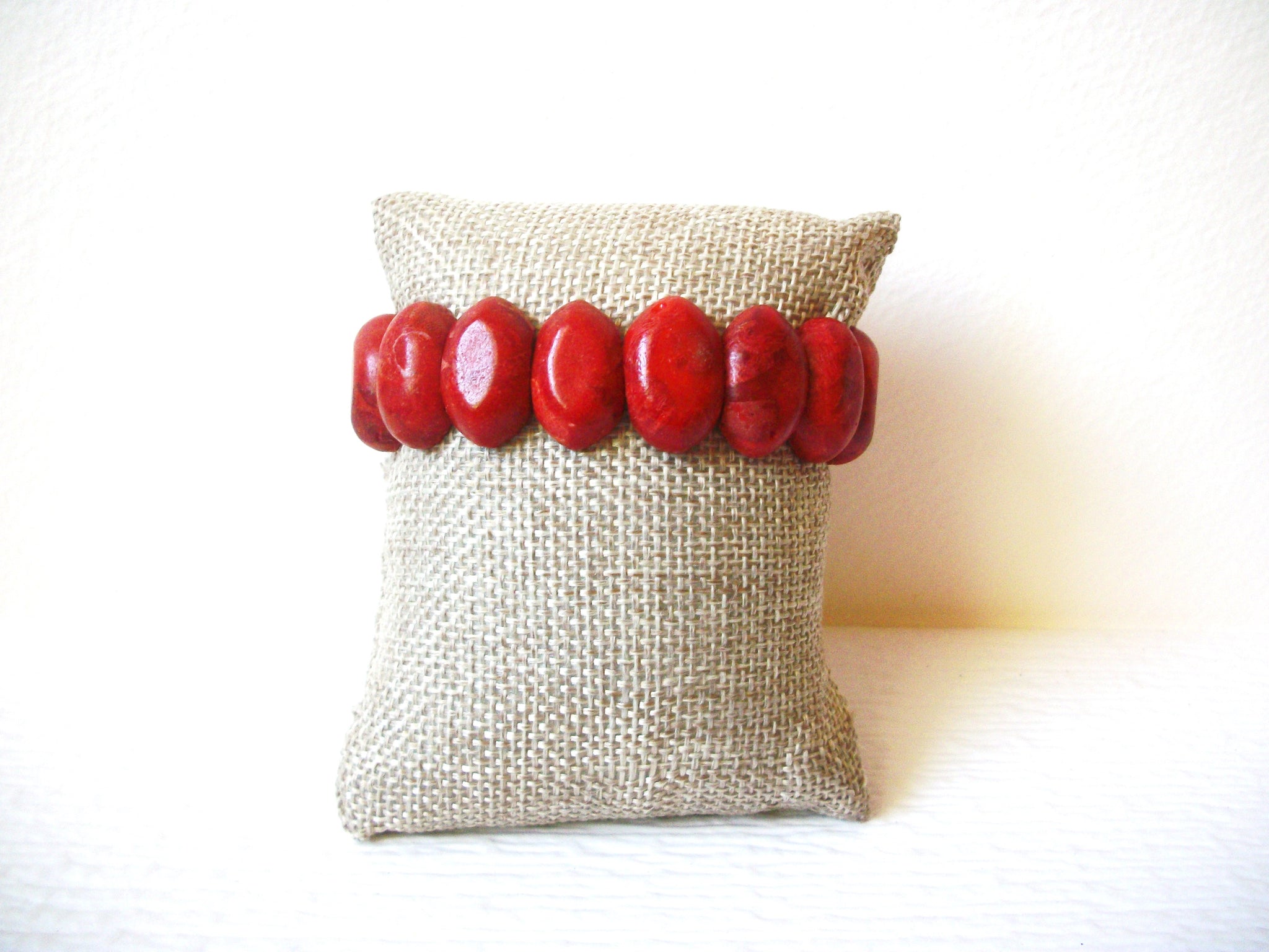 Paprika Rust Faux Stone Bracelet 122820
