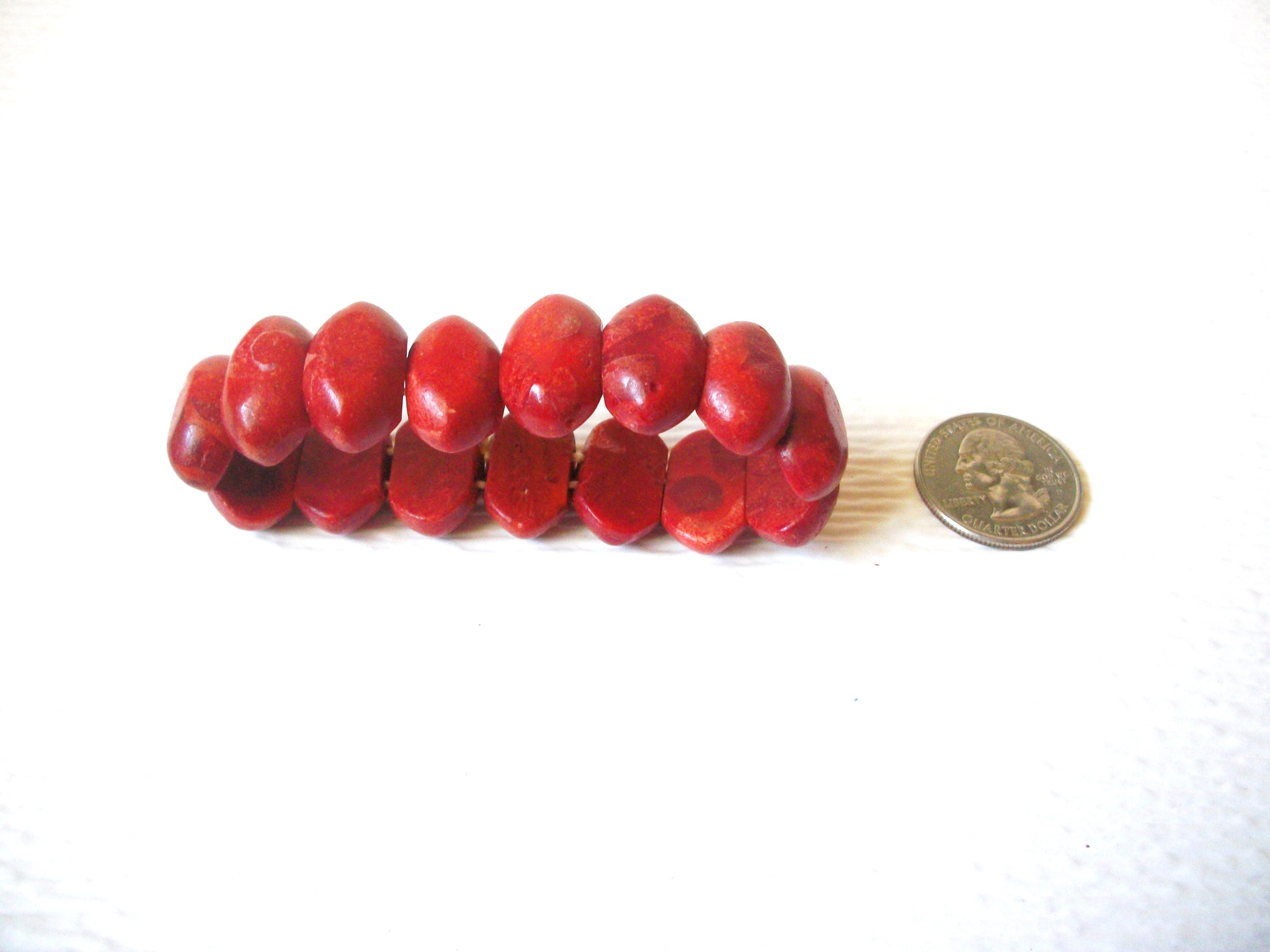 Paprika Rust Faux Stone Bracelet 122820