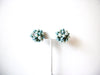JAPAN Vintage Glass Cluster Clip on Earrings 122720