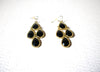 Retro Gold Black Chandelier Earrings 122820