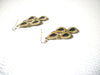 Retro Gold Black Chandelier Earrings 122820