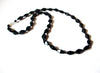 Black Czech Glass 24 Inch Necklace 122820