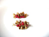 Vintage Red Gold Bell Earrings 101720