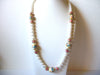 Vintage Hand Painted Faux Pearl Necklace 101820
