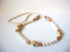Vintage Hand Painted Faux Pearl Necklace 101820