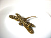 Retro Large Blue Rhinestones Dragonfly Brooch Pin 101820
