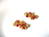 AVON Gold Red Bell Earrings 101920
