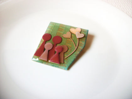 LUCINDA Little People Glitter Love Brooch Pin 102020