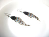 Southwestern Stone Glass Long Dangle Earrings 71218Z