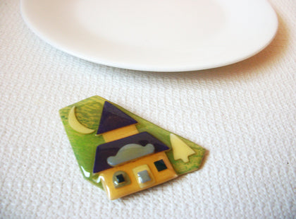Vintage LUCINDA Peaceful Night Relaxing House Pin 71218S