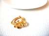 AVON Designer Gold Tone Heart Ruby Rhinestone Pin 71218S